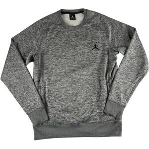 Jordan Men's L Grey Crew Neck Sweatshirt - Comfy & Stylish